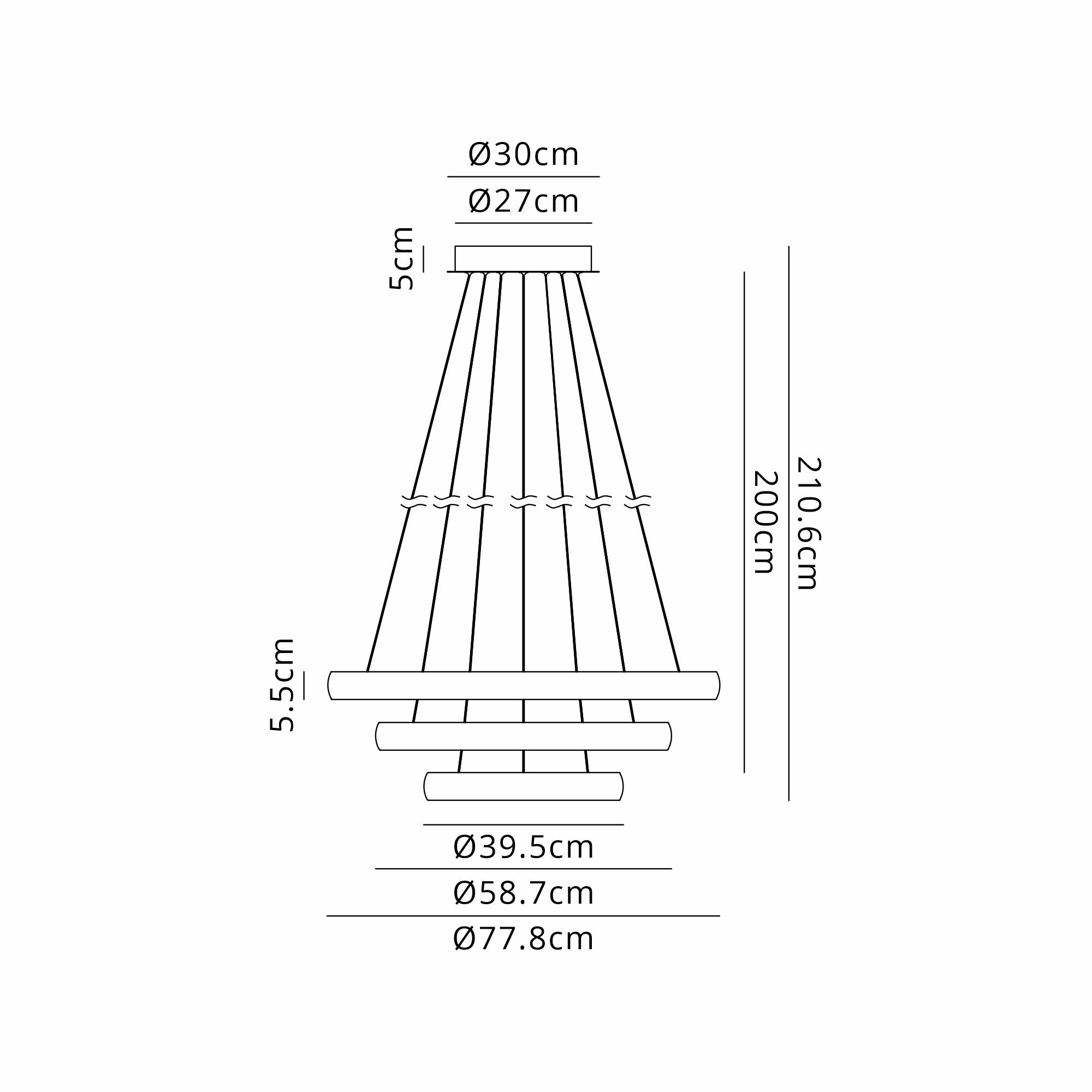 Flats Ceiling Lights Mantra Ring Pendants